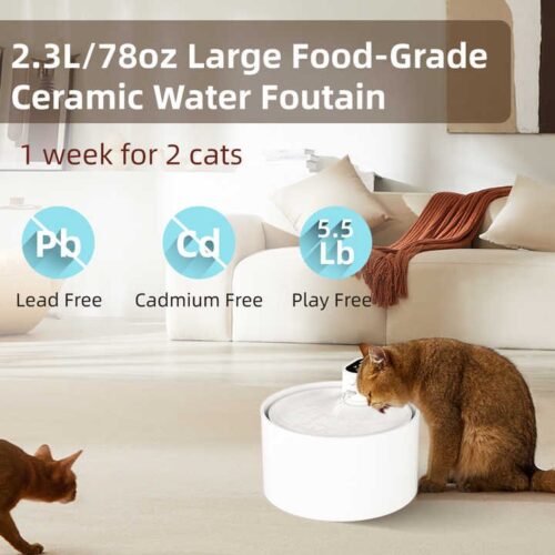 H1120d5e7b6064cf2a911f93c852bd0b8j.jpg_720x720q50.jpg Ceramic Pet Water Fountain Dispenser