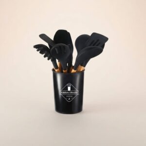 Wooden-Handle-Kitchenware-12-Piece-Set-FDA-Silicone-Non-stick-Cooking-Shovel-Spoon-Baking-Suit-With-Storage-Barrel.jpeg Silicone 12-Piece Wooden Kitchen Set
